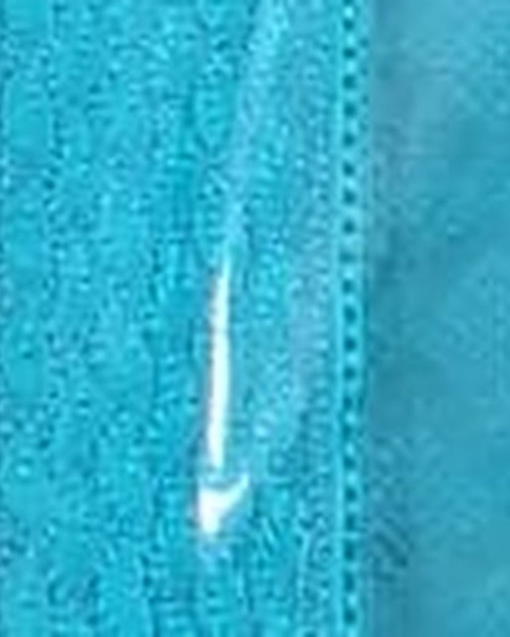 Cyan Turquoise kurta pajama set for men, fabric close-up