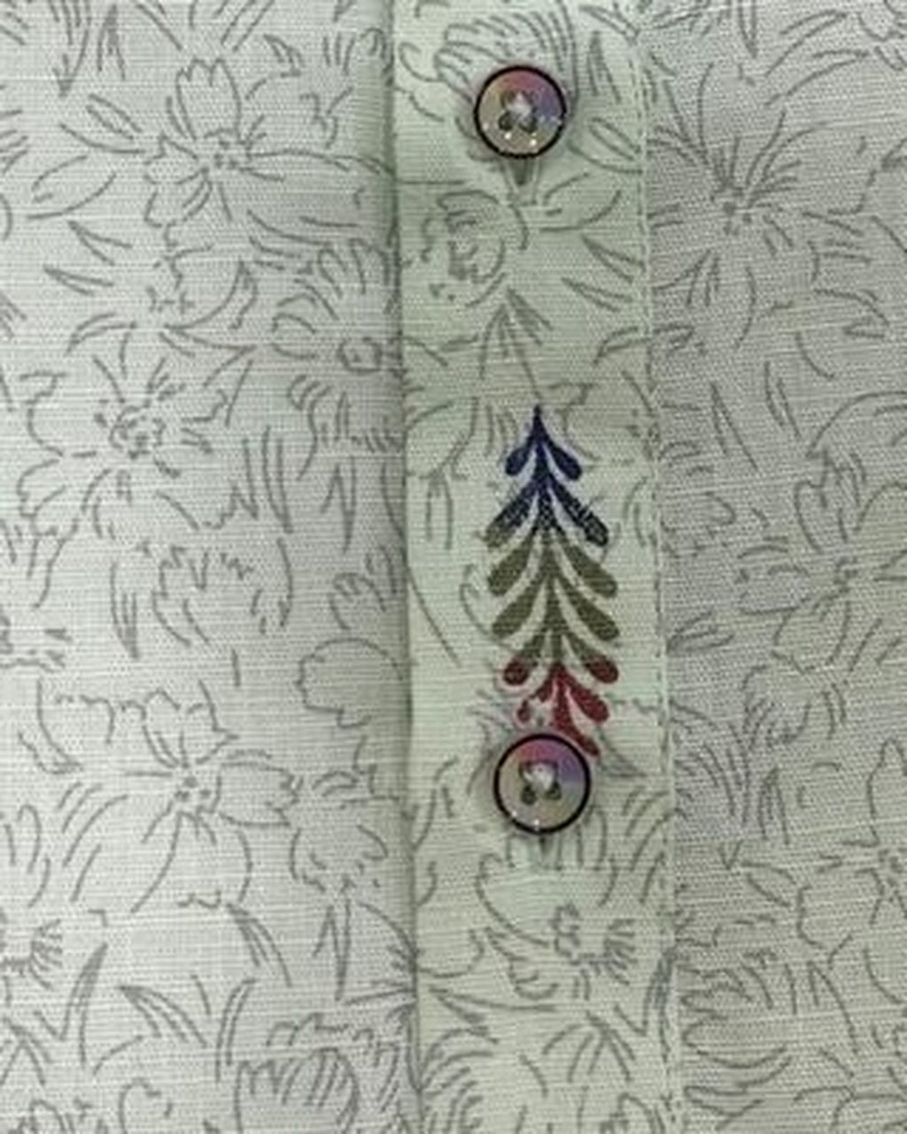 Sage green kurta for men, fabric close-up