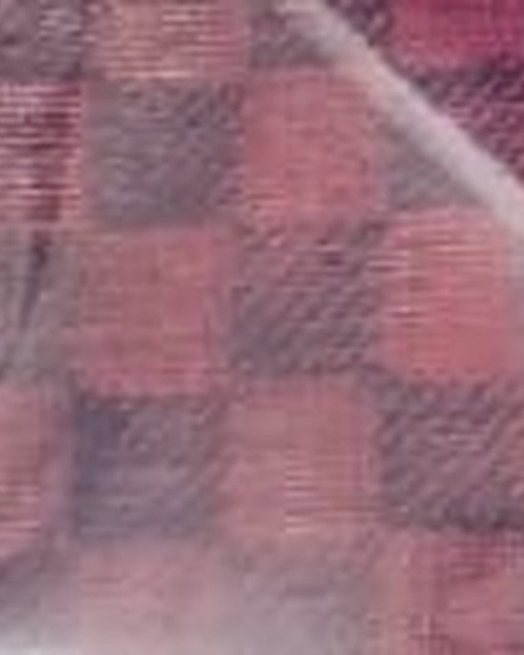 Maroon Black Checkerboard kurta pajama set for men, fabric close-up