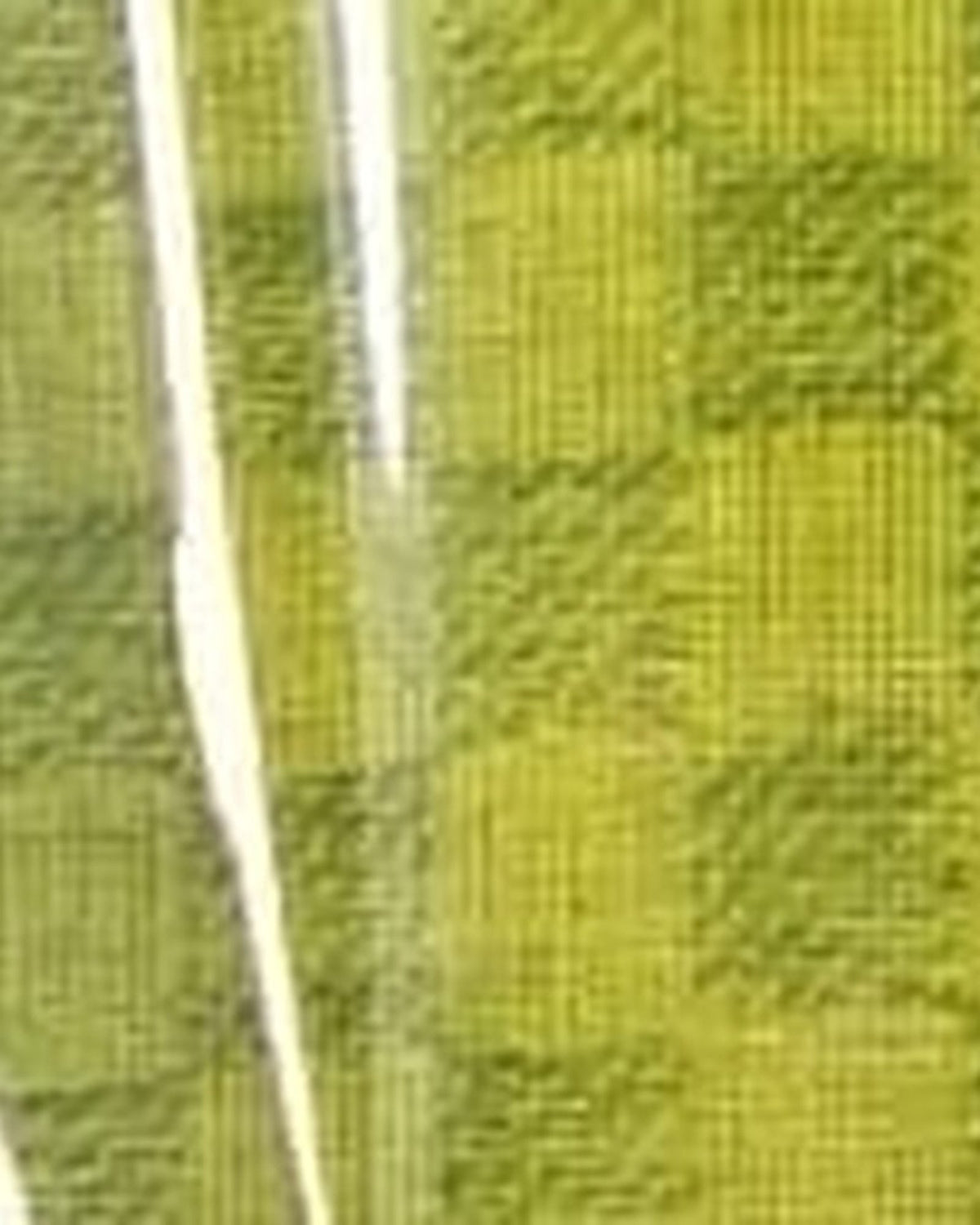Chartreuse Checkerboard kurta pajama set for men, fabric close-up