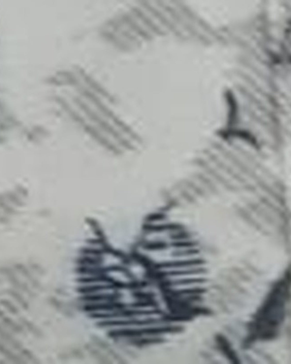 White Camo Bird Print kurta pajama set for men, fabric close-up